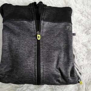 Russell Athletic Boy's Size Large Charcoal and Black Zip-Up Jacket